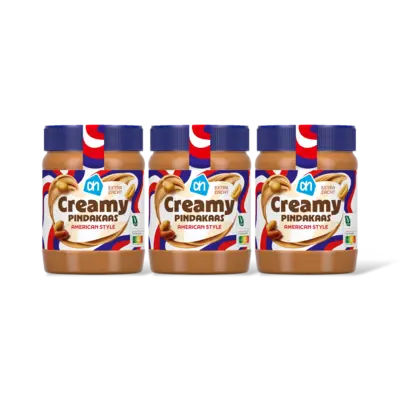 pdp-image-AH Creamy pindakaas American style 3-pack