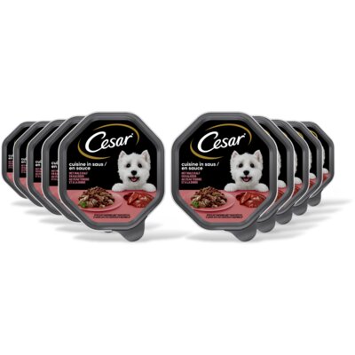 pdp-image-Cesar Hondenvoer nat kalf/kalkoen in saus 10pk