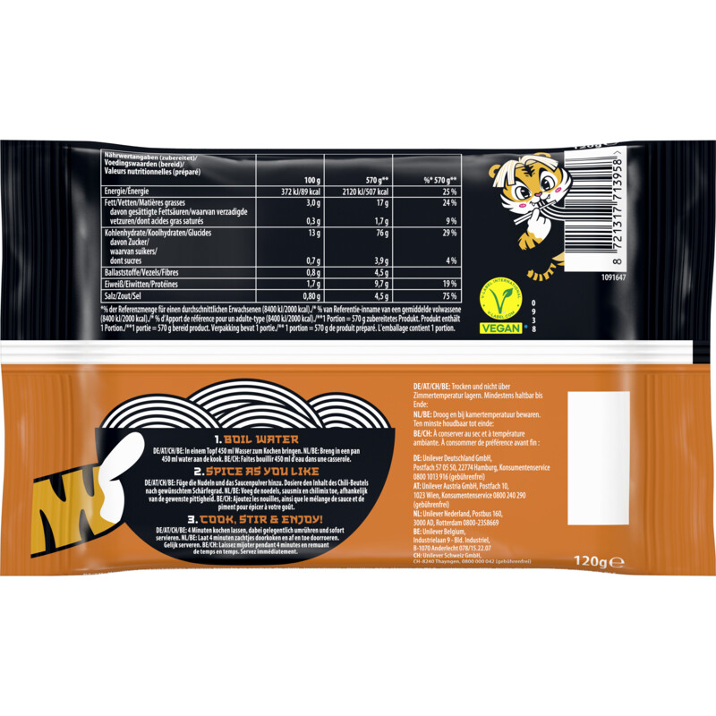 Een afbeelding van Namdong Kimchi jjigae k-noodles flavour