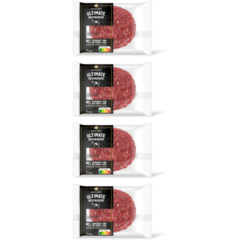 AH Excellent Ultimate beefburger 4 pack