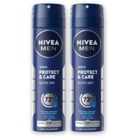 NIVEA Men protect & care deodorant spray 2-pck