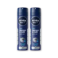 NIVEA Men protect & care deodorant spray 2-pck