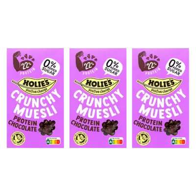 pdp-image-Holie's Crunchy muesli protein chocolate 3-pack