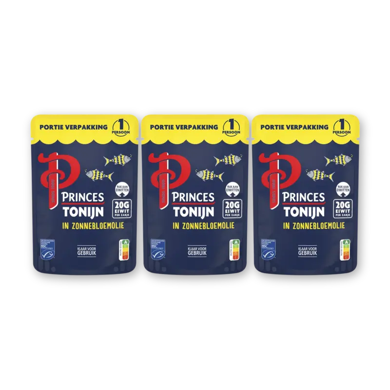 Princes Tonijn in zonnebloemolie 3-pack