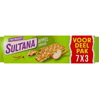 Sultana Fruitbiscuit appel voordeelpak