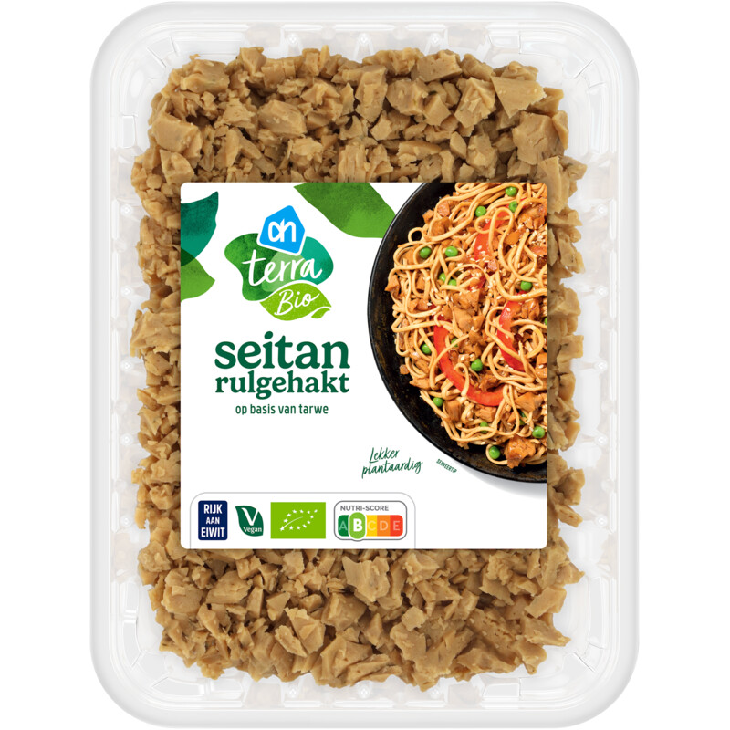 Een afbeelding van AH Terra Biologische seitan stukjes