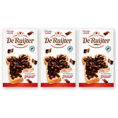pdp-image-De Ruijter Chocolade vlokken puur 3-pack