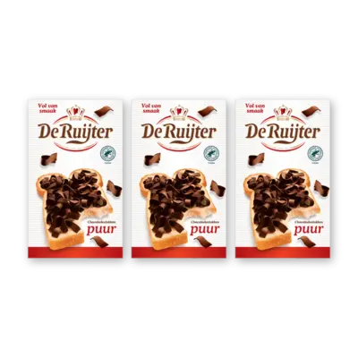 pdp-image-De Ruijter Chocolade vlokken puur 3-pack