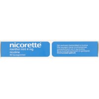 Een afbeelding van Nicorette Menthol mint kauwgom 4mg