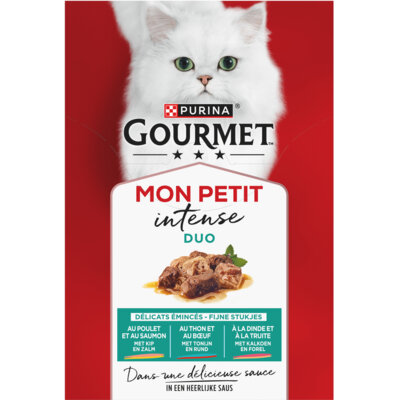 Gourmet Mon petit intense duo in saus vlees&vis