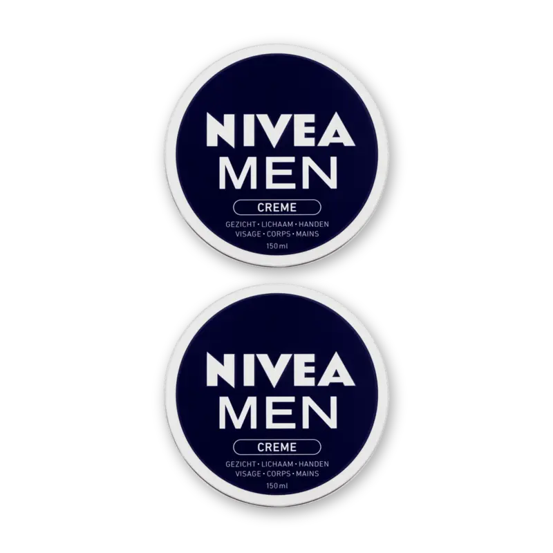 NIVEA Men creme gezicht, lichaam & handen 2pk