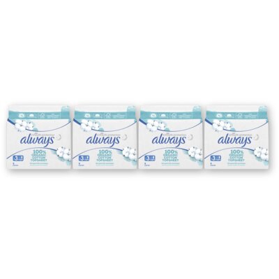 pdp-image-Always Maandverband Cotton Night 4-pack