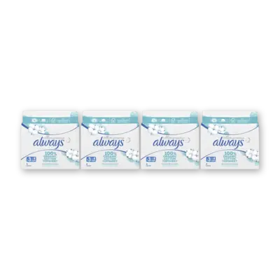 pdp-image-Always Maandverband Cotton Night 4-pack