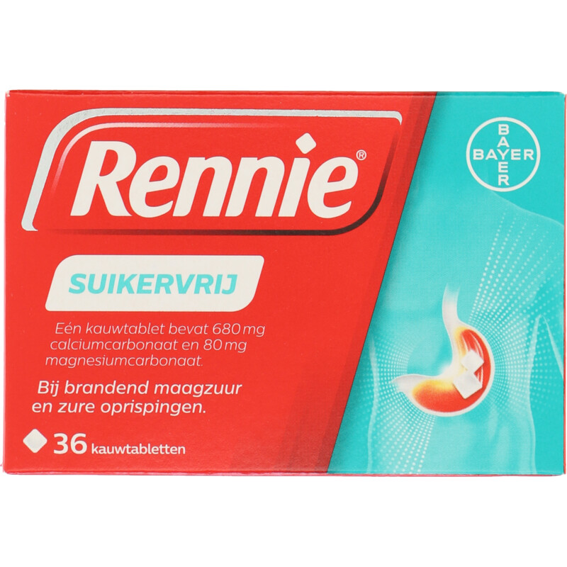 Een afbeelding van Rennie Suikervrij bij brandend maagzuur