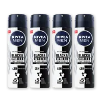 NIVEA Men black & white original deo spray 4pk