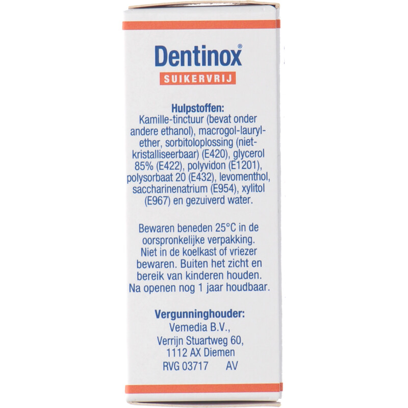 Een afbeelding van Dentinox Oplossing voor dentaal gebruik