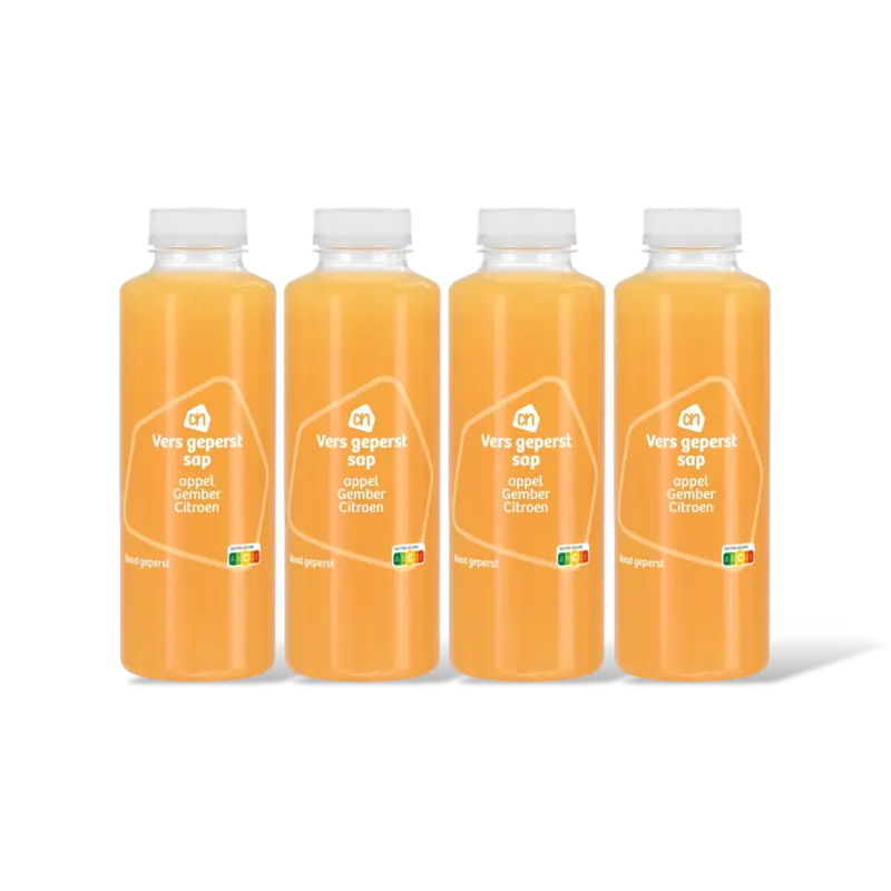 AH Vers geperst sap appel gember citron 4pk