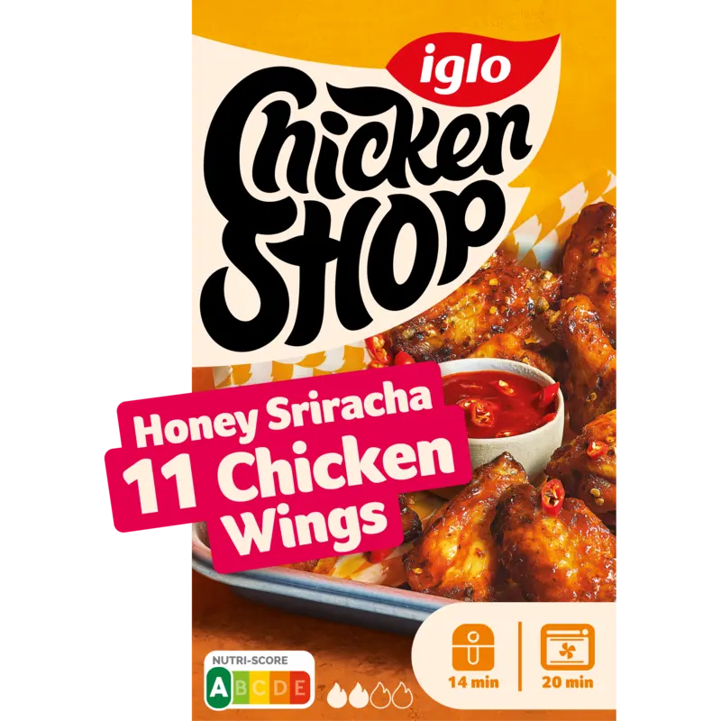 Chicken shop honey sriracha wings