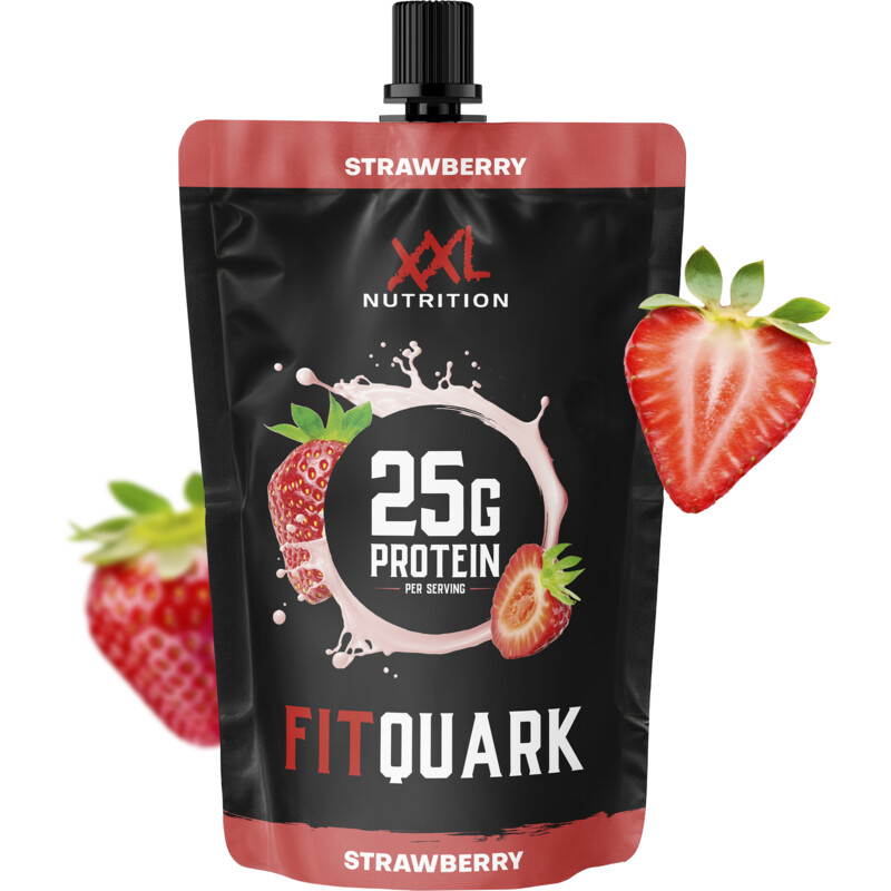 Een afbeelding van XXL Nutrition Fitquark strawberry