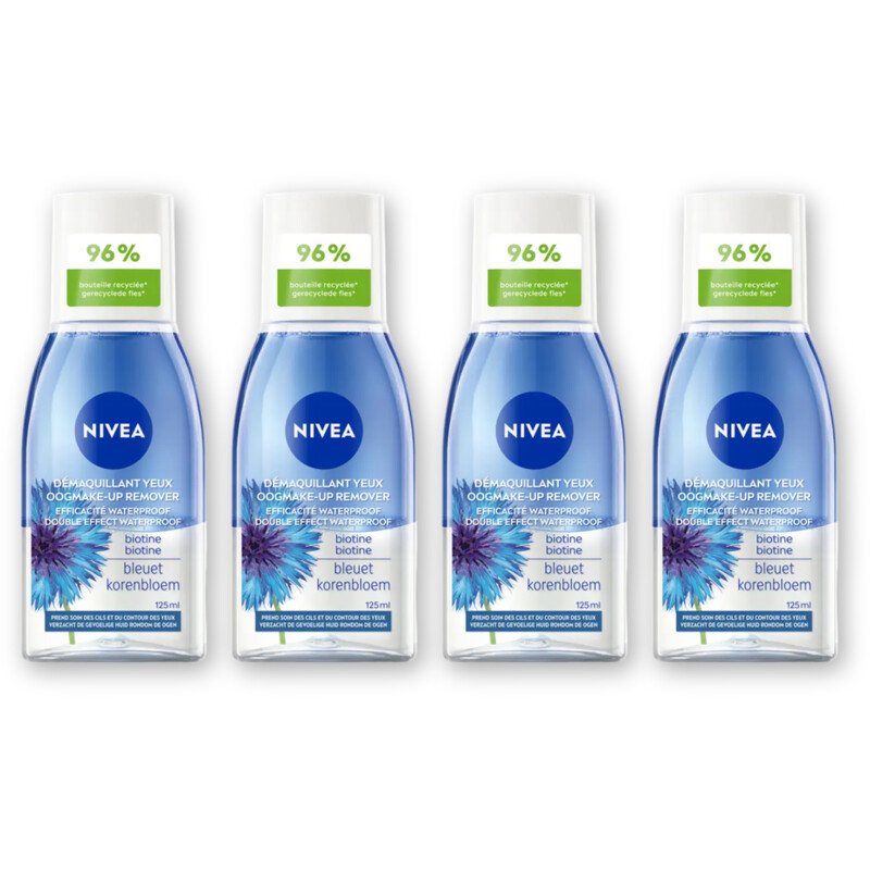 NIVEA Double effect oogmake-up remover 4-pack