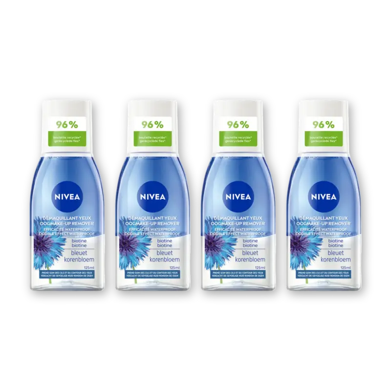 NIVEA Double effect oogmake-up remover 4-pack