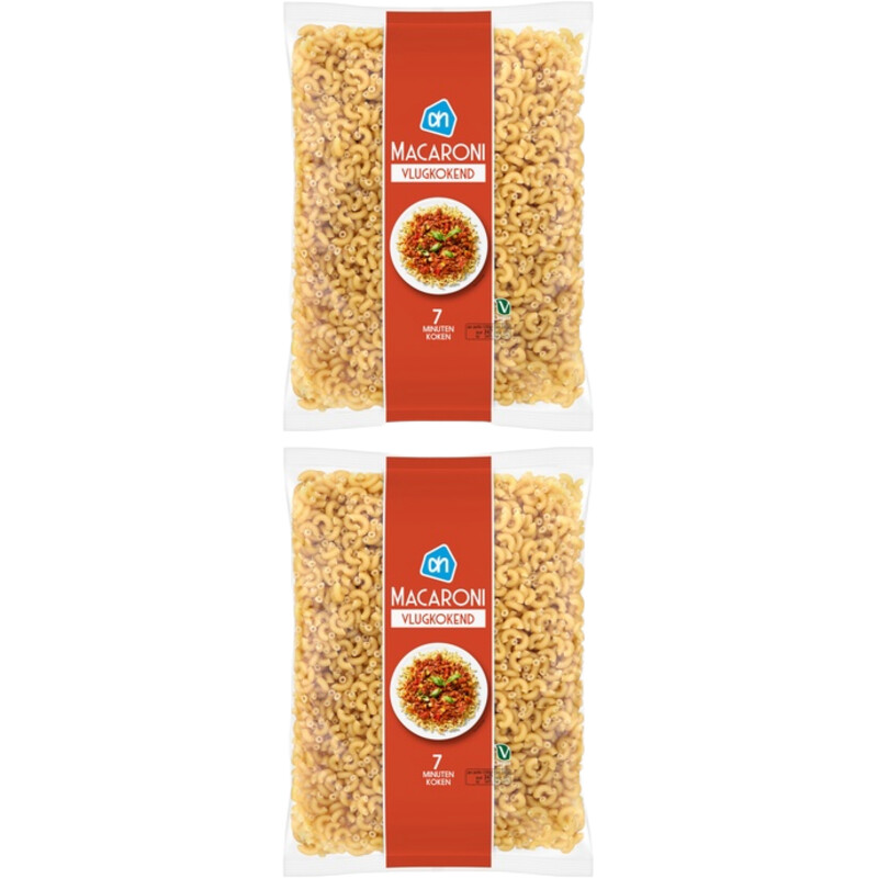 Een afbeelding van AH Macaroni vlugkokend 2-pack