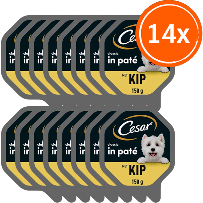Een afbeelding van Cesar Classic met kip 14-pack