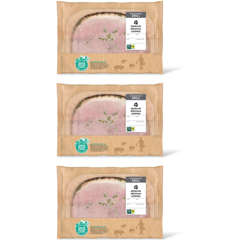 AH Gegrilde beenham asperge 3-pack