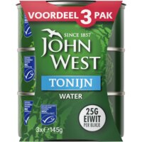 Een afbeelding van John West Tonijn in water 3-pack
