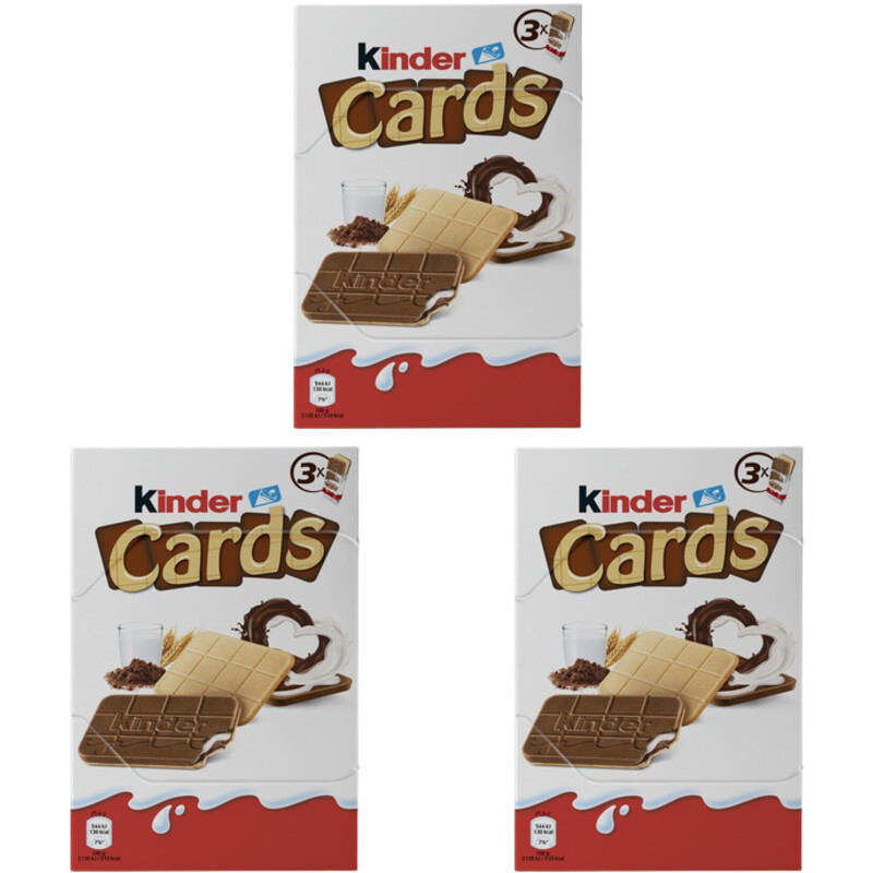 Kinder Cards 3-pack