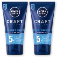 NIVEA Men craft styling matte gel 2-pack