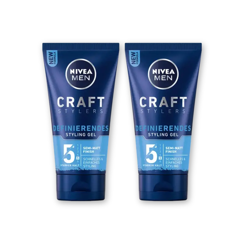 NIVEA Men craft styling matte gel 2-pack
