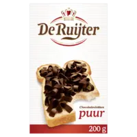 De Ruijter Chocolade vlokken puur