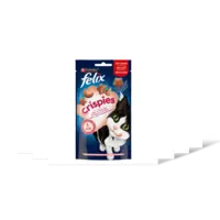 Felix Crispies zalm- & forelsmaak katsnack 6pk