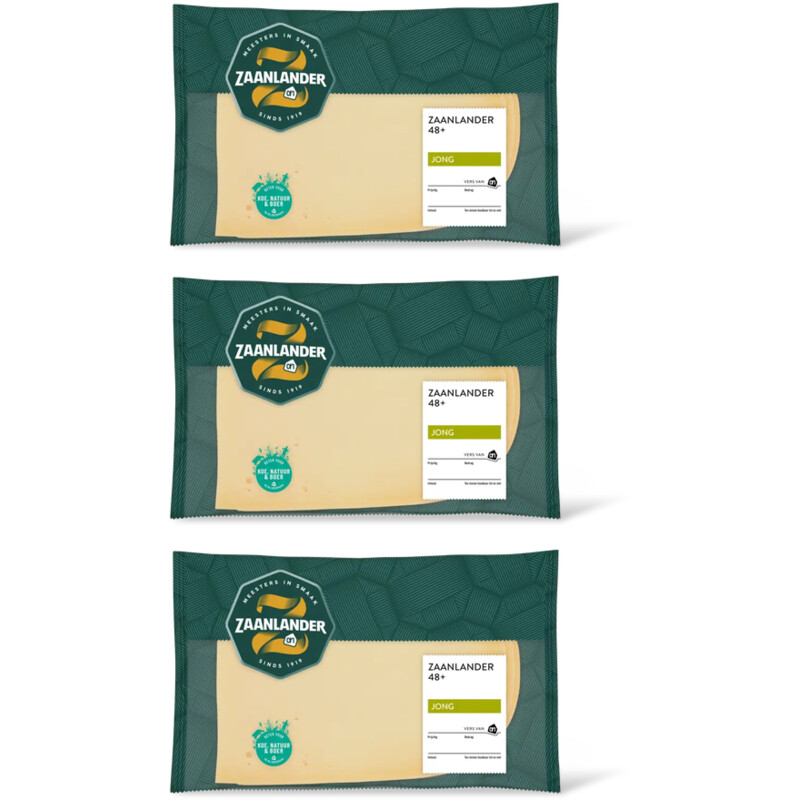 AH Zaanlander Jong 48+ plakken 3 pack