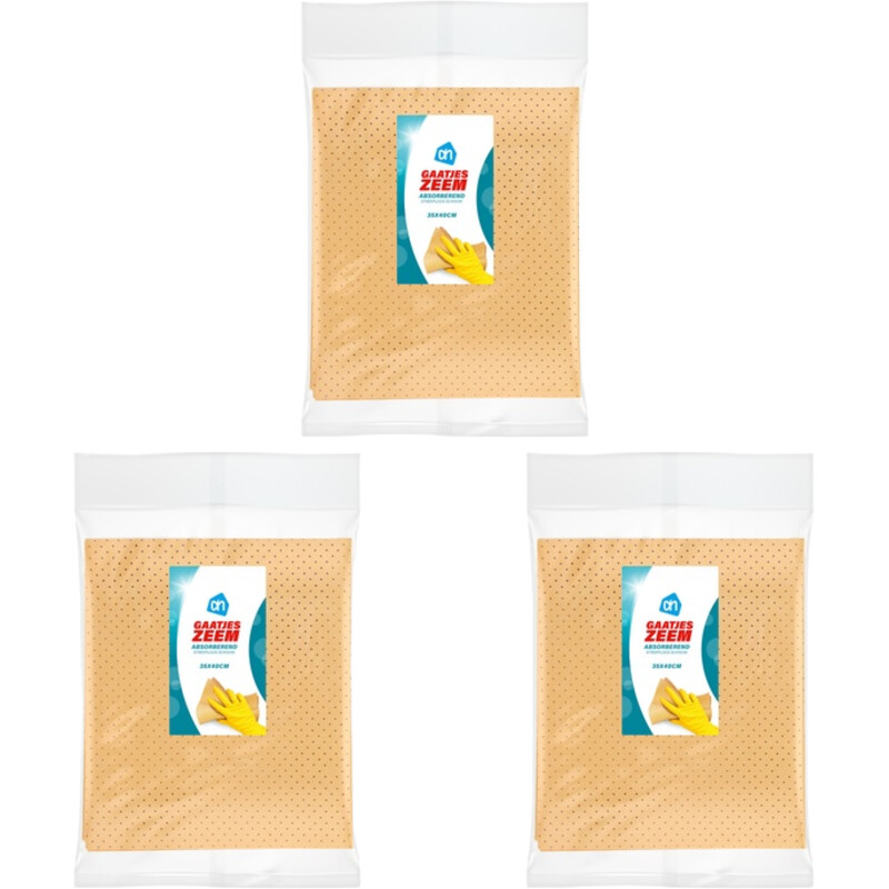 AH Gaatjeszeem absorberend 30x40cm 3-pack