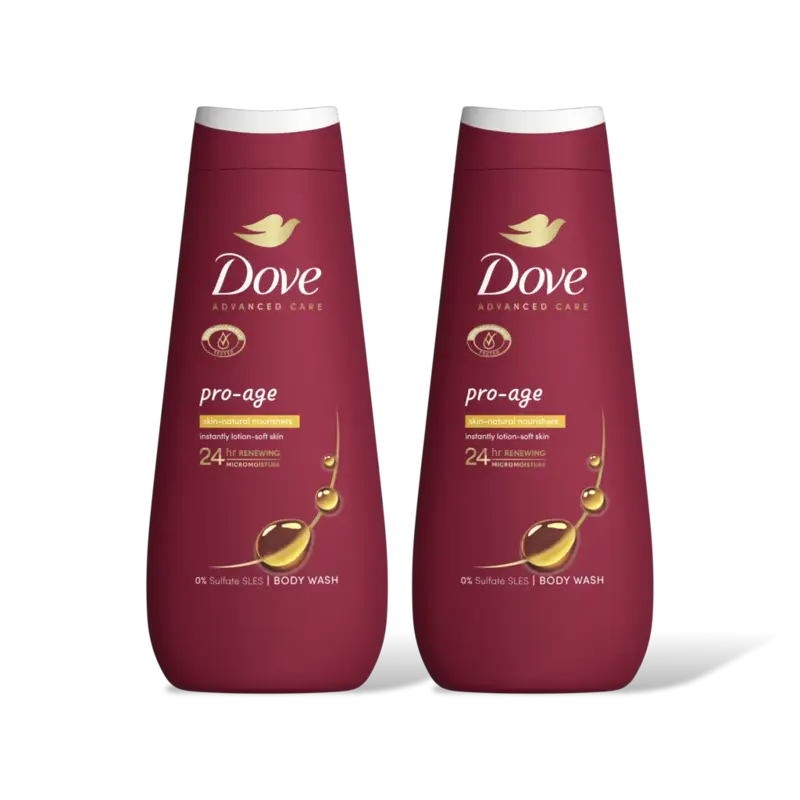 Dove Pro-age douchegel 2-pack