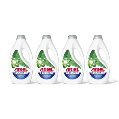 pdp-image-Ariel Vloeibaar+ active wasmiddel 4-pck