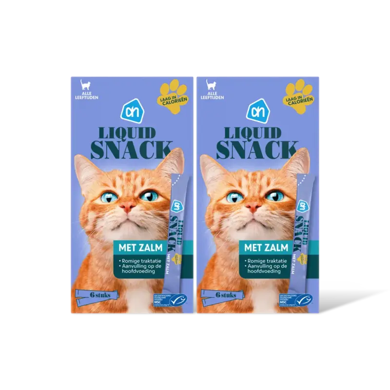 Liquid snack met zalm 2-pack
