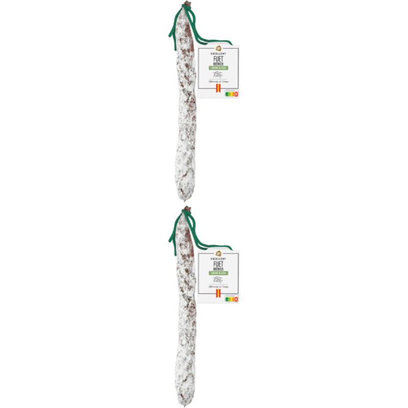 Een afbeelding van AH Excellent Fuet Iberico met olijf 2-pack