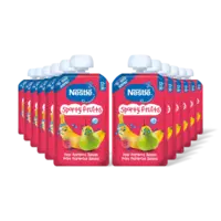 Nestlé Sporty fruits knijpfruit peer 12m+ 12pck