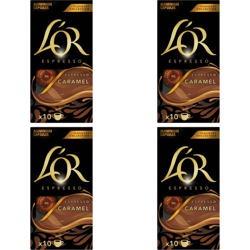Een afbeelding van L'OR Espresso caramel capsules 4-pack