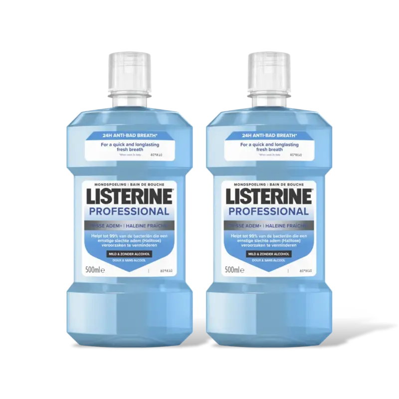 Listerine Professional frisse adem 2-pack