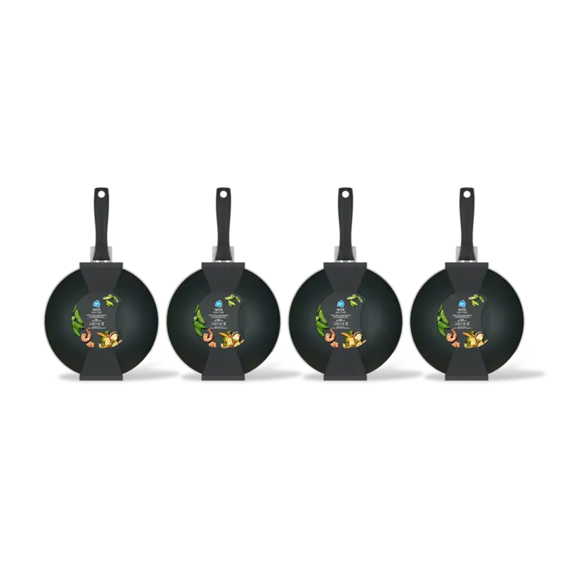 AH Wok easy chef 28cm 4-pack