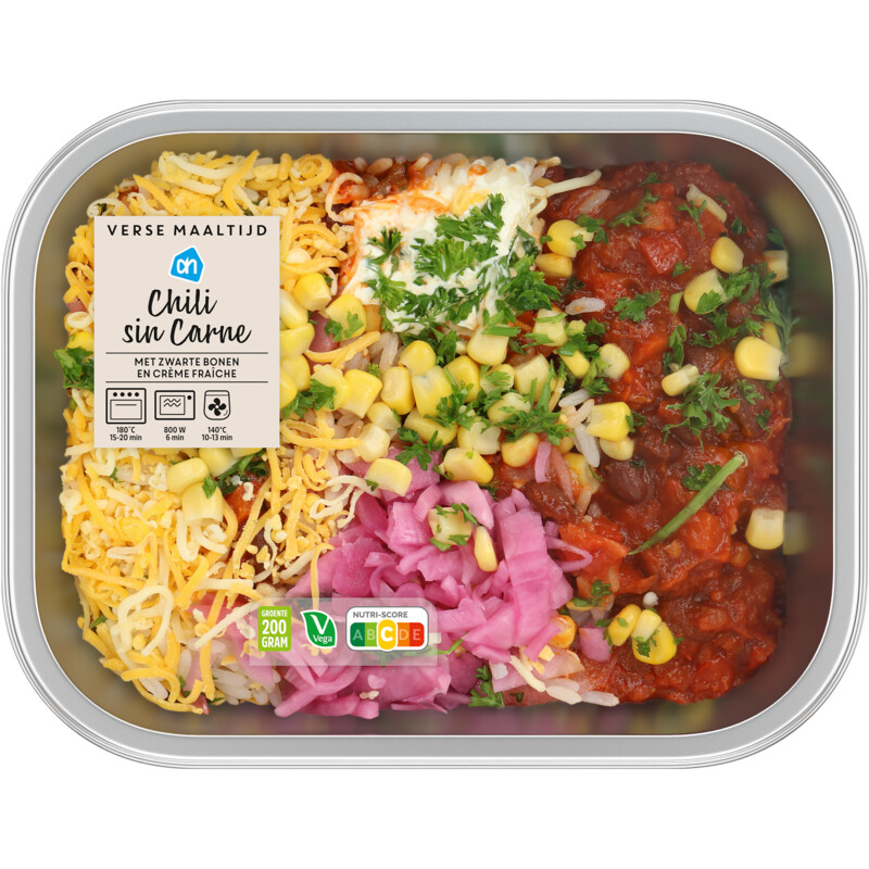 Een afbeelding van AH Verse maaltijd chili sin carne