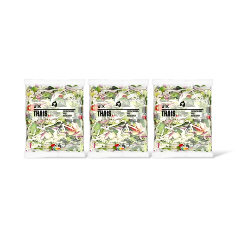 AH Thaise wokgroente prei rode peper 3-pack