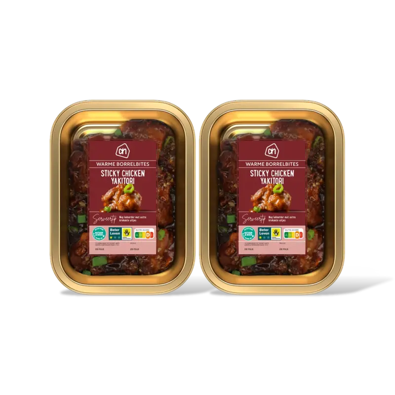 Sticky chicken yakitori 2-pack