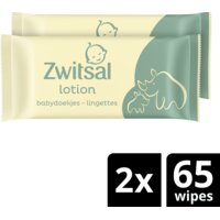 Een afbeelding van Zwitsal Baby lotion billendoekjes 2-pack