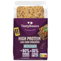 TastyBasics Low carb-high protein cracker meerzaden