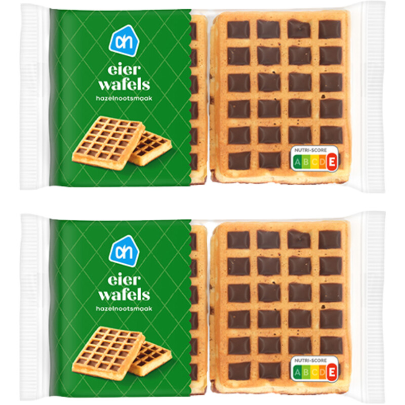Een afbeelding van AH Eierwafels met hazelnootsmaak 2-pack